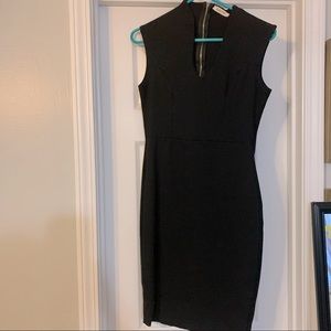 Ladies black sleeveless cocktail dress